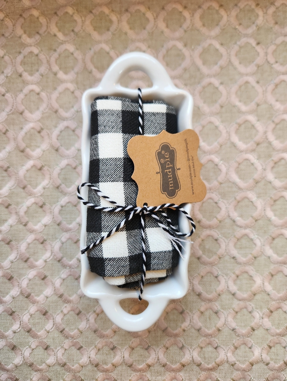 Mud Pie "I Will Always Loaf You" Mini Loaf Pan and Towel Set, $24, NWT - Picture 2 of 10